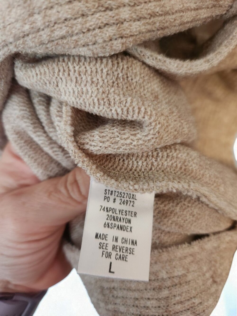 White Birch Black Label Shacket Large Cozy Ribbed Button Down Jacket - Picture 7 of 11